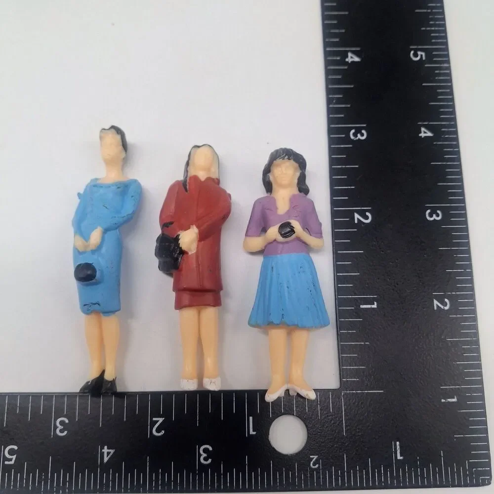 G Scale Size Figures, 13 pieces, 7 standing Adults, 4 sitting Adult, 2 Children